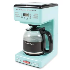 Best deal 😉 Nostalgia 12-Cup Blue Coffee Maker With Pause And Serve Function 👍