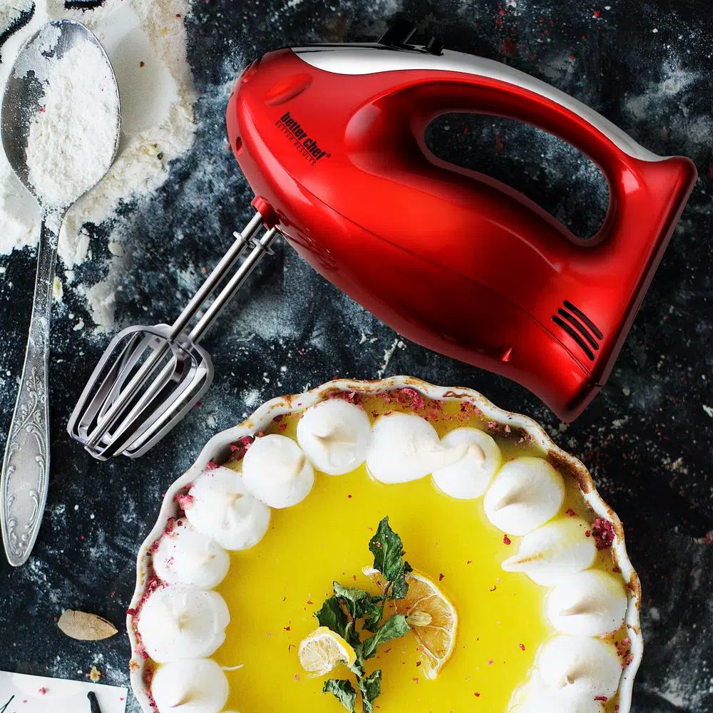 New 👏 Better Chef 5-Speed Red Hand Mixer 😀 4 New 👏 Better Chef 5-Speed Red Hand Mixer 😀 - Image 3