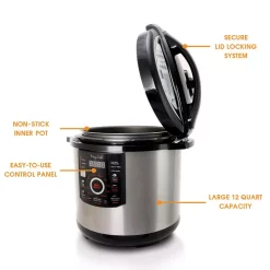 Brand new ๐งจ MegaChef 12 Qt. Black And Silver Electric Pressure Cooker With Automatic Shut-Off And Keep Warm Setting โ๏ธ 13 Brand new ๐งจ MegaChef 12 Qt. Black And Silver Electric Pressure Cooker With Automatic Shut-Off And Keep Warm Setting โ๏ธ -Appliances Sales unnamed file 1054