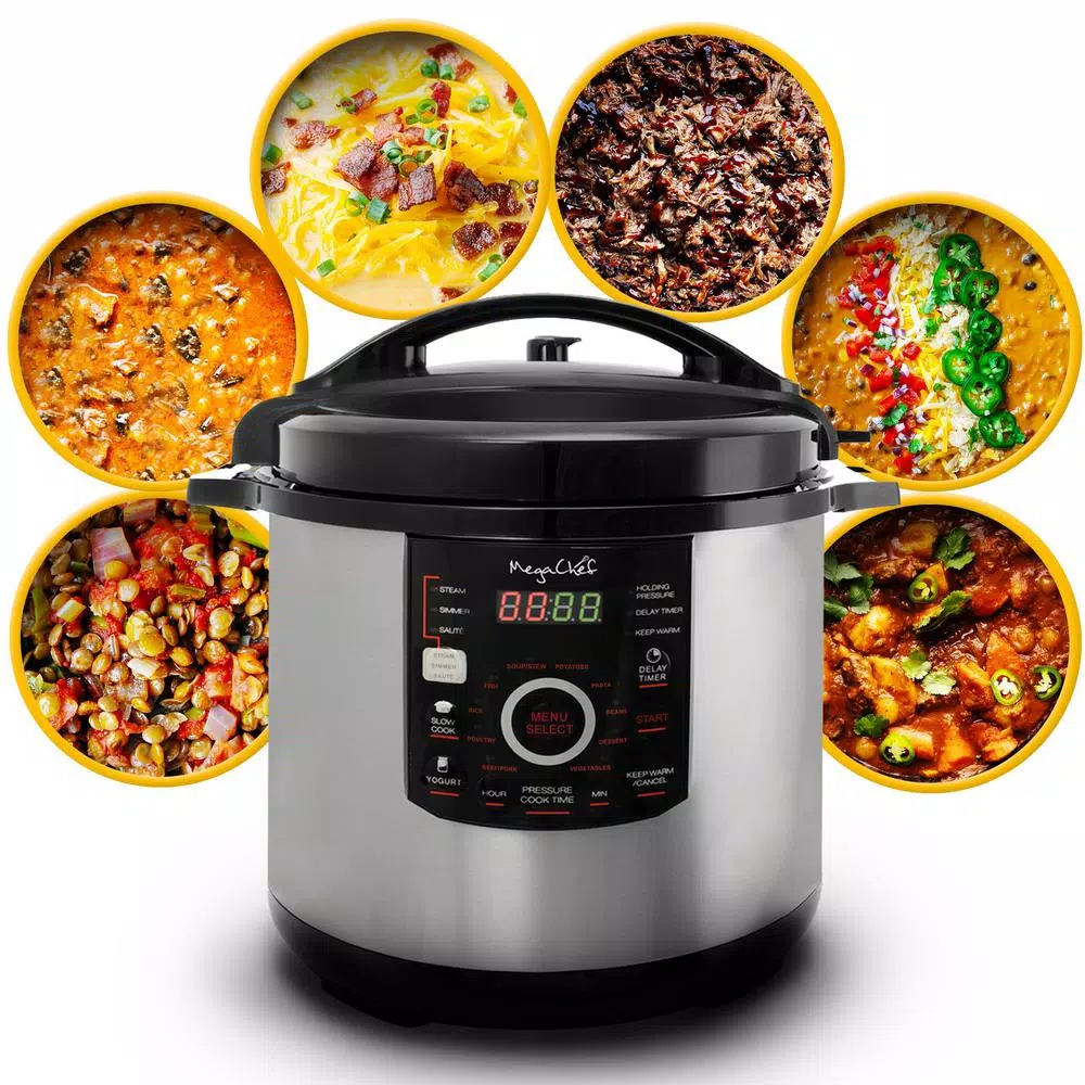 Brand new ๐งจ MegaChef 12 Qt. Black And Silver Electric Pressure Cooker With Automatic Shut-Off And Keep Warm Setting โ๏ธ 10 Brand new ๐งจ MegaChef 12 Qt. Black And Silver Electric Pressure Cooker With Automatic Shut-Off And Keep Warm Setting โ๏ธ - Image 8