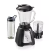Hot Sale ⭐ Hamilton Beach Multiblend 52 Oz. 6-Speed Black Countertop Blender With Glass Jar And Travel Jar And Food Chopper ❤️