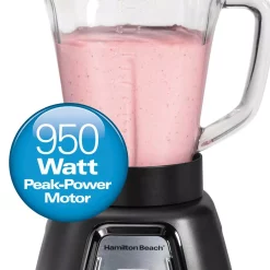 Hot Sale ⭐ Hamilton Beach Multiblend 52 Oz. 6-Speed Black Countertop Blender With Glass Jar And Travel Jar And Food Chopper ❤️ -Appliances Sales unnamed file 111