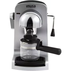 Buy 😀 IMUSA 4-Cup Grey Espresso And Cappuccino Machine With Milk Frothier 👏