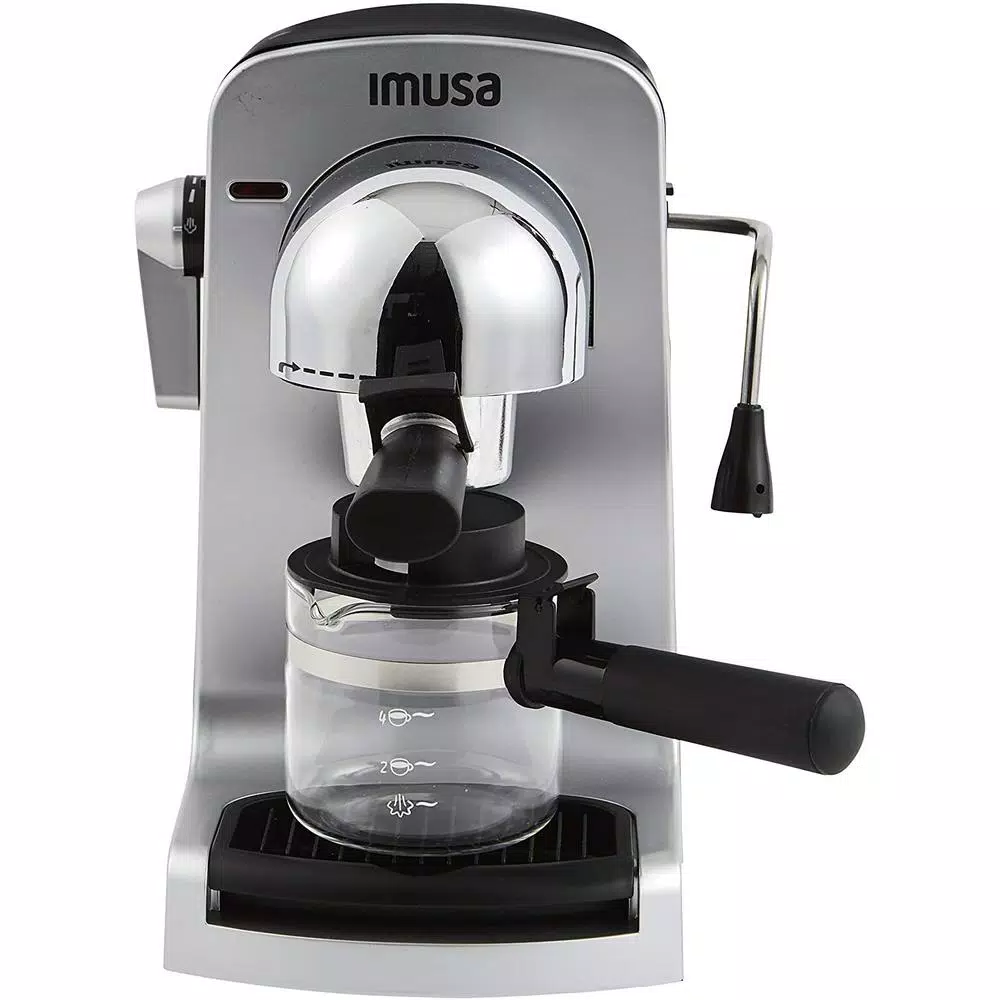 Buy π IMUSA 4-Cup Grey Espresso And Cappuccino Machine With Milk Frothier π 1 Buy π IMUSA 4-Cup Grey Espresso And Cappuccino Machine With Milk Frothier π