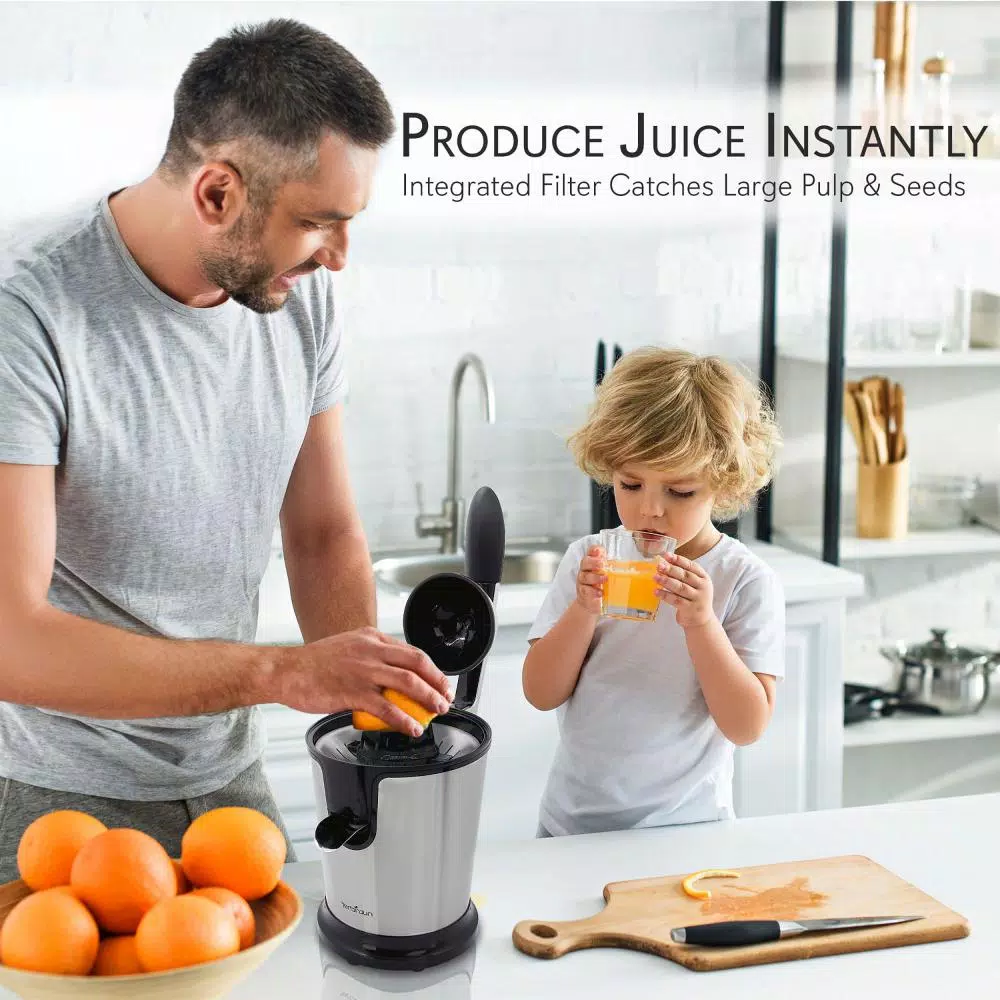 New π NutriChef Electric Juice Press β Orange Juicer Citrus Squeezer With Manual Juice Presser Handle (Stainless Steel) β 7 New π NutriChef Electric Juice Press β Orange Juicer Citrus Squeezer With Manual Juice Presser Handle (Stainless Steel) β - Image 5