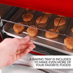 Buy 💯 Nostalgia Retro 1500 W 12-Slice Retro Red Convection Toaster Oven With Built In Timer 🎉 -Appliances Sales unnamed file 1143