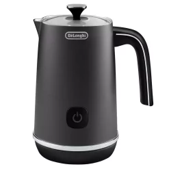 Best Sale 🔔 DeLonghi 8.8 Oz. Matte Black Metal Electric Milk Frother With Non-Stick Interior ⭐