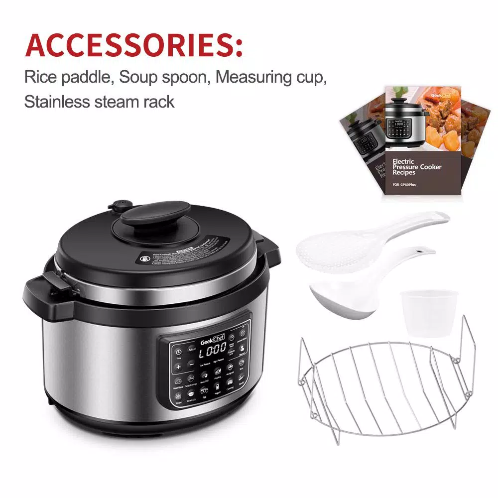 Cheap π Boyel Living 8 Qt. Stainless Steel 12-in-1 Multiuse Programmable Electric Pressure Cooker With Non-Stick Pot And Cool-Touch Handles π 6 Cheap π Boyel Living 8 Qt. Stainless Steel 12-in-1 Multiuse Programmable Electric Pressure Cooker With Non-Stick Pot And Cool-Touch Handles π - Image 4