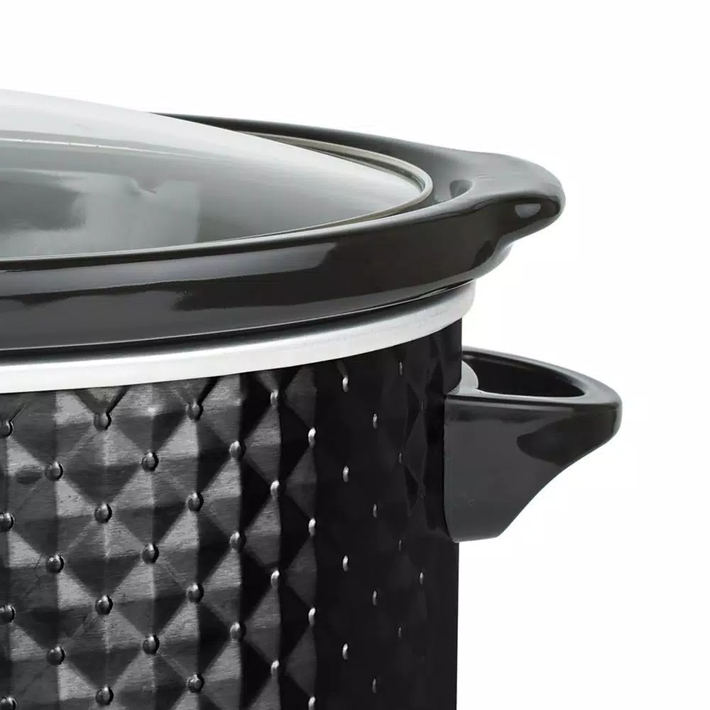 Best Pirce 💯 Brentwood Appliances Diamond 7 Qt. Black Slow Cooker With Tempered Glass Lid 🎉 4 Best Pirce 💯 Brentwood Appliances Diamond 7 Qt. Black Slow Cooker With Tempered Glass Lid 🎉 - Image 3