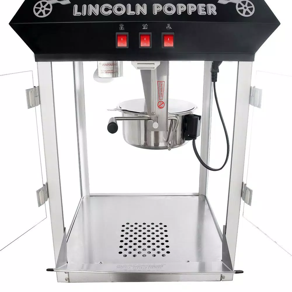 Outlet 🌟 Great Northern Black Lincoln Countertop Popcorn Machine- Popper Makes 3 Gallons- 8-Ounce Kettle, Old Maids Drawer, Warming Tray & Scoop 🎁 5 Outlet 🌟 Great Northern Black Lincoln Countertop Popcorn Machine- Popper Makes 3 Gallons- 8-Ounce Kettle, Old Maids Drawer, Warming Tray & Scoop 🎁 - Image 3