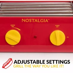 Budget 👏 Nostalgia Red 8-Hot 🐕 Dog Roller And 6-Bun Warmer ⭐ -Appliances Sales unnamed file 1283