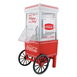 Top 10 🛒 Nostalgia Coca-Cola 4 Oz. Red Hot Air Popcorn Machine With Cart 💯