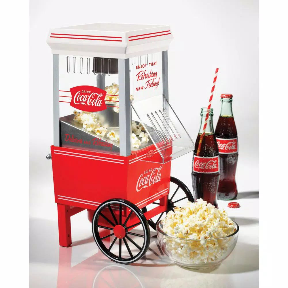 Top 10 🛒 Nostalgia Coca-Cola 4 Oz. Red Hot Air Popcorn Machine With Cart 💯 4 Top 10 🛒 Nostalgia Coca-Cola 4 Oz. Red Hot Air Popcorn Machine With Cart 💯 - Image 2