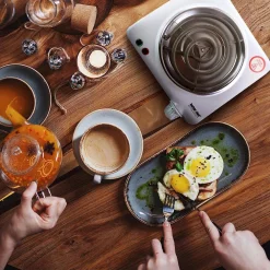 Brand new 🔔 Better Chef Single Burner 7 In. White Electric Portable Countertop Hot Plate With Thermostat 👍 -Appliances Sales unnamed file 134