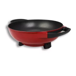 Promo 🧨 Boyel Living 6.3 In. X 16.9 In. X 13 In. Red 1400-Watt Professional Non-Stick Copper Electric Skillet Jumbo ⭐