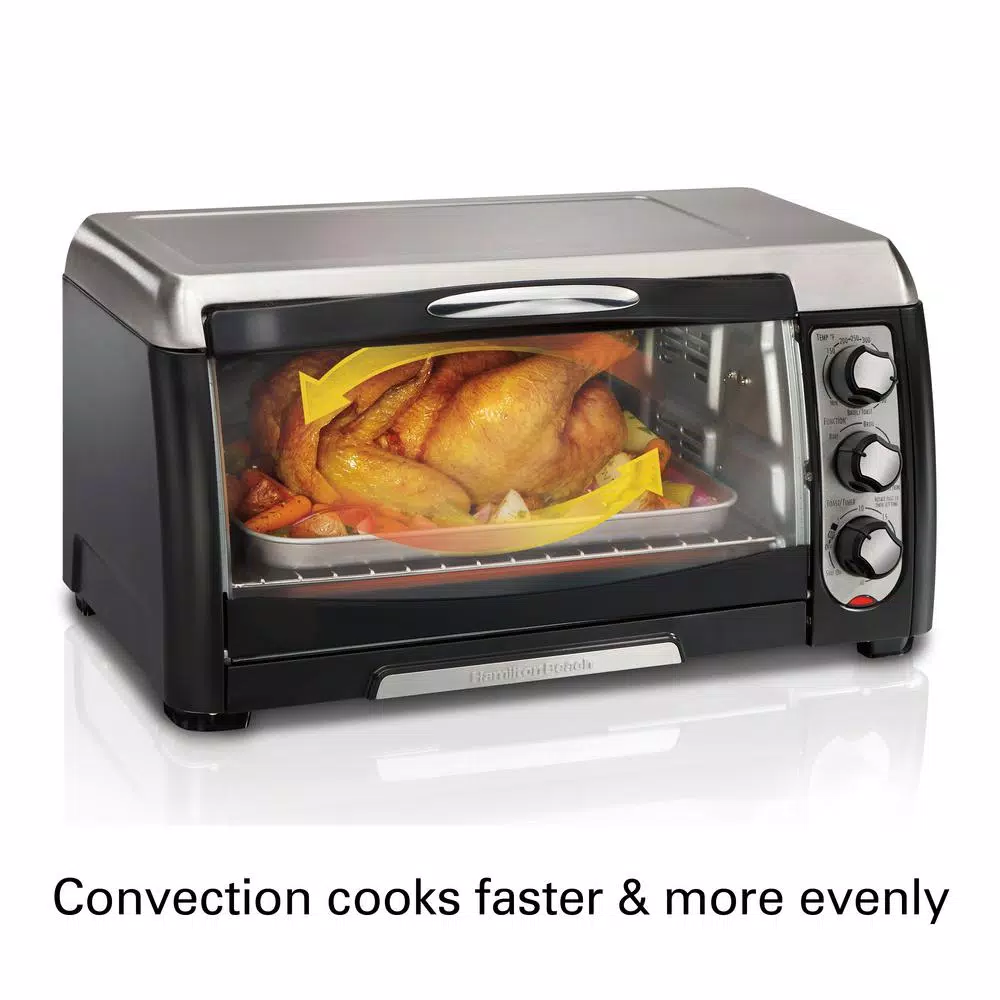 Best Sale 😀 Hamilton Beach 6 Slice Easy Clean Black Toaster Oven With Convection 👍 4 Best Sale 😀 Hamilton Beach 6 Slice Easy Clean Black Toaster Oven With Convection 👍 - Image 2