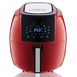 Top 10 👏 GoWISE USA 8-in-1 5.8 Qt. Chili Red Electric Air Fryer With Recipe Book 🎉
