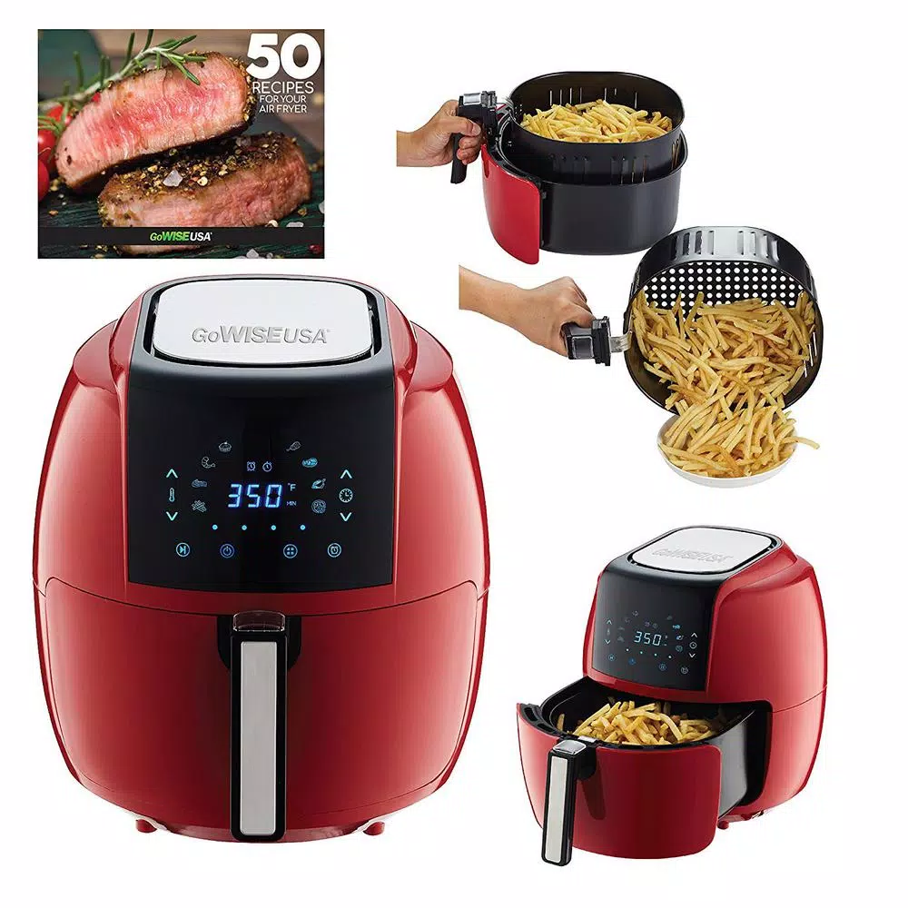 Top 10 ๐ GoWISE USA 8-in-1 5.8 Qt. Chili Red Electric Air Fryer With Recipe Book ๐ 6 Top 10 ๐ GoWISE USA 8-in-1 5.8 Qt. Chili Red Electric Air Fryer With Recipe Book ๐ - Image 4