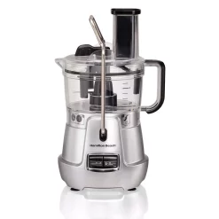 Deals 🔥 Hamilton Beach Stack & Snap 8-Cup 3-Speed Silver Food Processor With Built-in Bowl Scraper ✔️