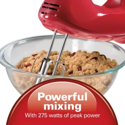 Best Pirce 😉 Hamilton Beach Ensemble 6-Speed Red Hand Mixer With Snap-On Case ⭐ -Appliances Sales unnamed file 1417
