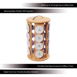Best reviews of ❤️ Classic Cuisine 30-Count Bamboo Coffee Pod Carousel ⭐ -Appliances Sales unnamed file 144