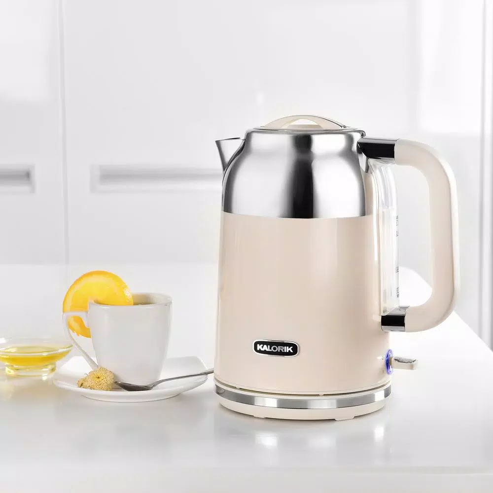 Buy โจ KALORIK Retro 7-Cup Cream Cordless Electric Kettle ๐ 7 Buy โจ KALORIK Retro 7-Cup Cream Cordless Electric Kettle ๐ - Image 5