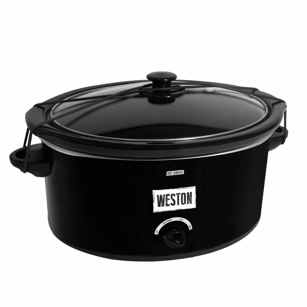 Cheap ๐ Weston 8 Qt. Black Slow Cooker With Locking Lid And Keep Warm Setting ๐ 3 Cheap ๐ Weston 8 Qt. Black Slow Cooker With Locking Lid And Keep Warm Setting ๐