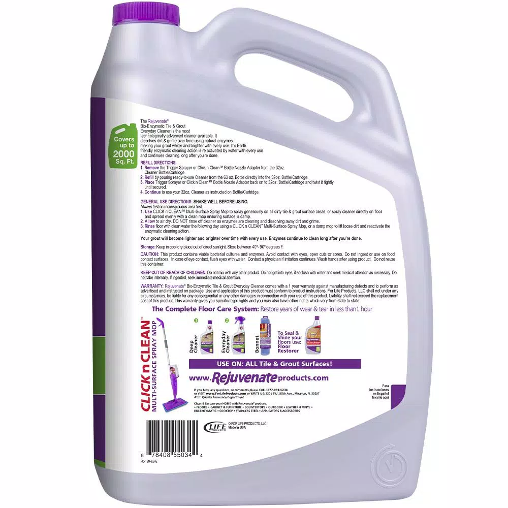 Deals π Rejuvenate 128 Oz. Bio-Enzymatic Tile And Grout Cleaner π 4 Deals π Rejuvenate 128 Oz. Bio-Enzymatic Tile And Grout Cleaner π - Image 2