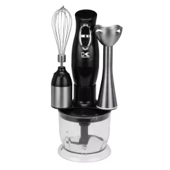 Wholesale ⭐ KALORIK 2-Speed Black Stainless Steel Hand Mixer With Food Chopper Attachment 😀