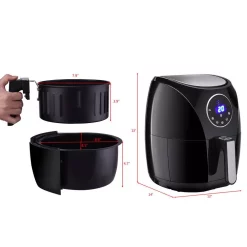 Buy ❤️ Costway 1400-Watt Electric Air Fryer 3.4 Qt. LCD Touch Screen Timer And Temperature Control 🔥 -Appliances Sales unnamed file 167