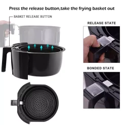 Buy ❤️ Costway 1400-Watt Electric Air Fryer 3.4 Qt. LCD Touch Screen Timer And Temperature Control 🔥 -Appliances Sales unnamed file 168