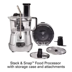 Deals 🔥 Hamilton Beach Stack & Snap 8-Cup 3-Speed Silver Food Processor With Built-in Bowl Scraper ✔️ -Appliances Sales unnamed file 17