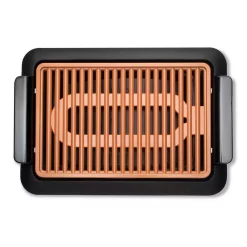 Best reviews of ⭐ Gotham Steel 234 Sq. In. Black Copper Non-Stick Ti-Ceramic Smoke-less Indoor Grill ✔️