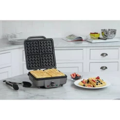 Brand new 🎉 Cuisinart 4-Waffle Stainless Steel Belgian Waffle Maker With Recipe Book 🔔 -Appliances Sales unnamed file 1776