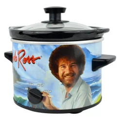 Budget 💯 Uncanny Brands Bob Ross 2 Qt. Slow Cooker Blue ✔️