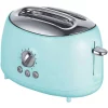 Flash Sale ✔️ Brentwood Retro 2-Slice Blue Extra-Wide Slot Toaster With Cool-Touch Exterior 👏