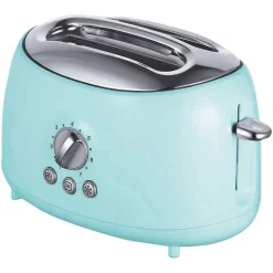 Flash Sale ✔️ Brentwood Retro 2-Slice Blue Extra-Wide Slot Toaster With Cool-Touch Exterior 👏