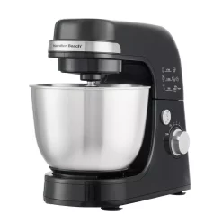 Brand new 🎁 Hamilton Beach 4 Qt. 7-Speed Black Stand Mixer With Dough Hook, Whisk And Flat Beater Attachments 😍