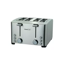 Wholesale 🥰 Boyel Living 1500 W 4-Slice Silver Wide Slot Toaster With 6 Bread Shade Settings And Removable Crumb Tray 💯