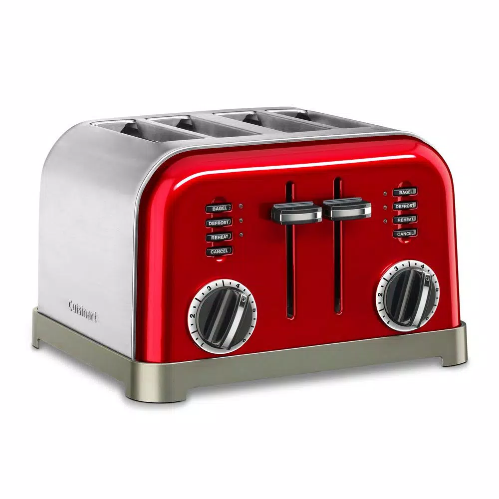 New ๐ Cuisinart Classic Series 4-Slice Red Wide Slot Toaster With Crumb Tray ๐คฉ 4 New ๐ Cuisinart Classic Series 4-Slice Red Wide Slot Toaster With Crumb Tray ๐คฉ - Image 2