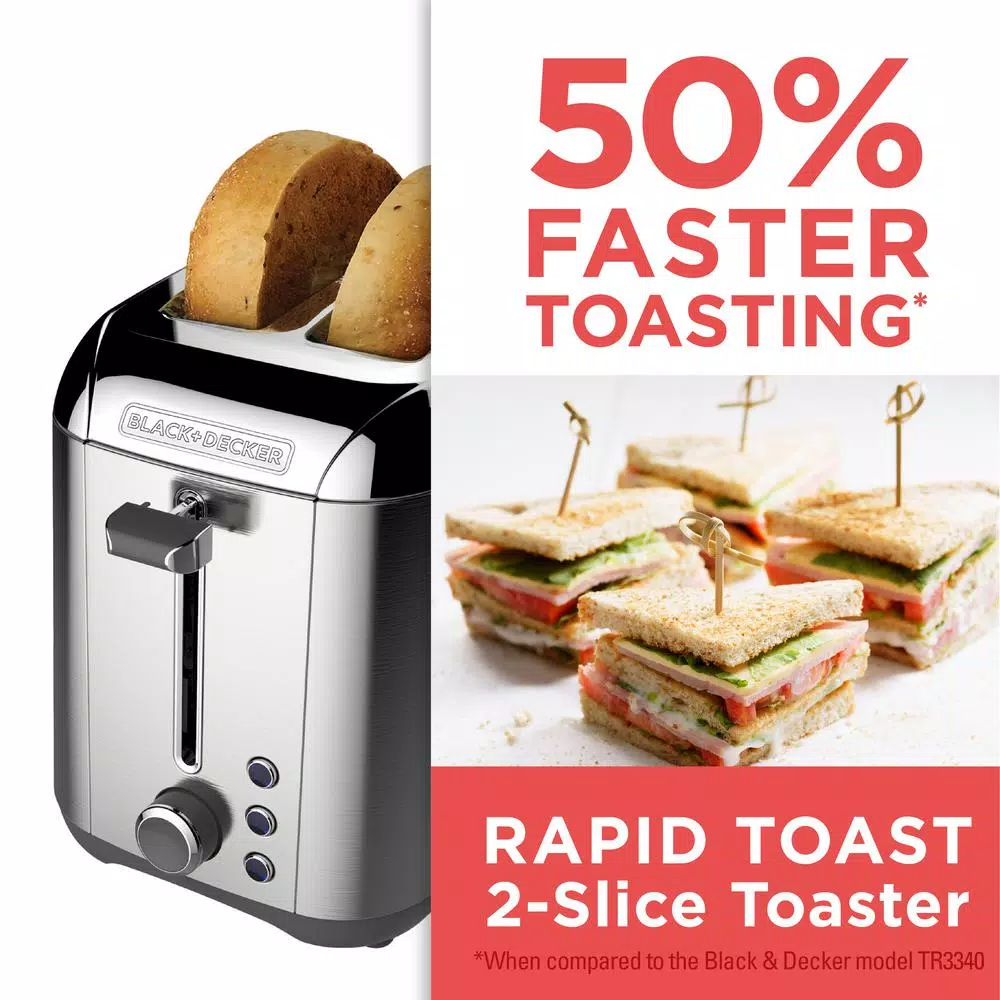 Cheapest 😉 BLACK+DECKER Rapid Toast 2-Slice Stainless Steel Wide Slot Toaster 🌟 7 Cheapest 😉 BLACK+DECKER Rapid Toast 2-Slice Stainless Steel Wide Slot Toaster 🌟 - Image 5