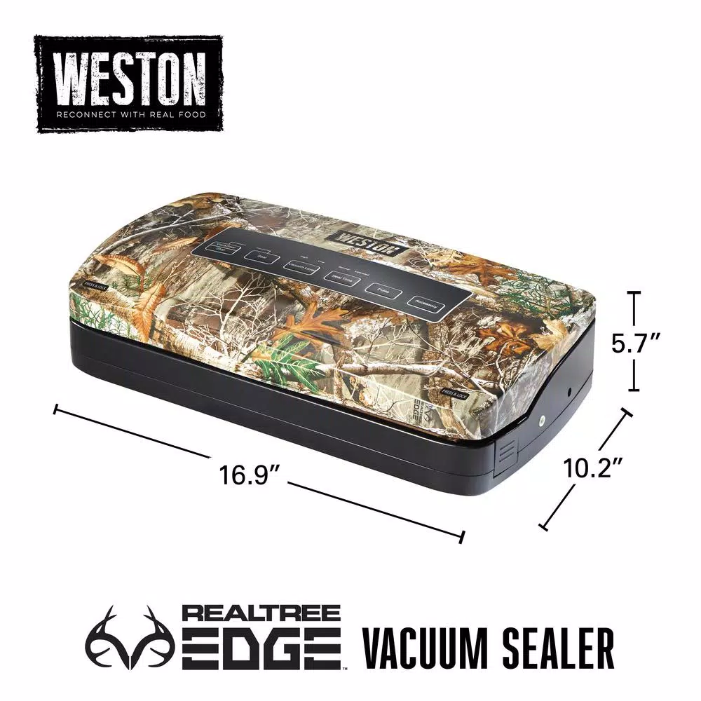 Cheapest ๐ Weston Realtree Edge Camouflage Food Vacuum Sealer With Roll Storage And Bag Cutter ๐ 4 Cheapest ๐ Weston Realtree Edge Camouflage Food Vacuum Sealer With Roll Storage And Bag Cutter ๐ - Image 2