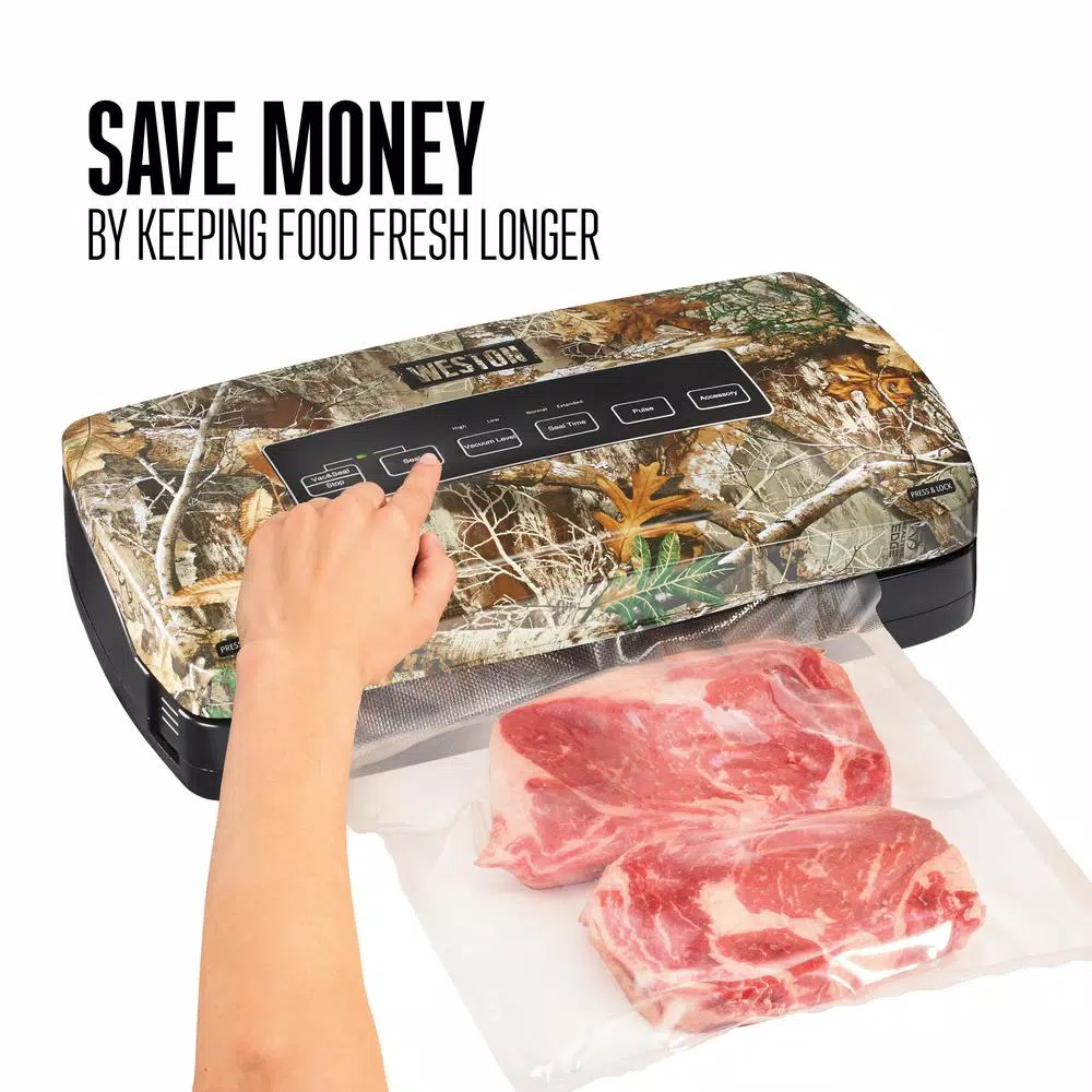 Cheapest ๐ Weston Realtree Edge Camouflage Food Vacuum Sealer With Roll Storage And Bag Cutter ๐ 7 Cheapest ๐ Weston Realtree Edge Camouflage Food Vacuum Sealer With Roll Storage And Bag Cutter ๐ - Image 5