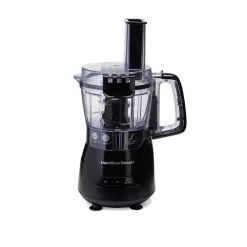 Promo 🌟 Hamilton Beach 4-Cup 5-Speed Black Stack & Snap Compact Food Processor ✔️