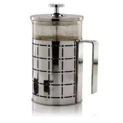 Wholesale 😀 Ovente 3-Cup Silver Borosilicate Glass Heat-Resistant Cafetiere French Press Coffee And Tea Maker With Free Measuring Scoop 😍