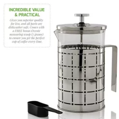 Wholesale 😀 Ovente 3-Cup Silver Borosilicate Glass Heat-Resistant Cafetiere French Press Coffee And Tea Maker With Free Measuring Scoop 😍 11 Wholesale 😀 Ovente 3-Cup Silver Borosilicate Glass Heat-Resistant Cafetiere French Press Coffee And Tea Maker With Free Measuring Scoop 😍 -Appliances Sales unnamed file 2088