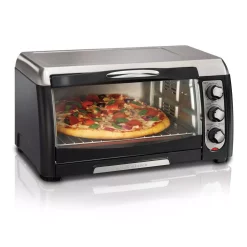 Best deal 💯 Hamilton Beach 6 Slice Easy Clean Black Toaster Oven 🥰