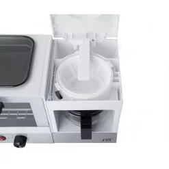 Outlet ✔️ SPT Breakfast Center 1450 W 2-Slice White And Stainless Steel Toaster Oven With Griddle And Coffee Maker 👏 -Appliances Sales unnamed file 2155