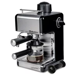 Buy β€οΈ Koblenz Kitchen Magic Collection 4-Cup Black/Silver Espresso And Cappuccino Maker π