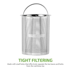 Brand new 🔔 Ovente 3.4-Cup Black Glass Tea Kettle With Tea Infuser For Loose-Leaf Tea, Compatible With KG612S (FGK27B) 🎉 -Appliances Sales unnamed file 2207